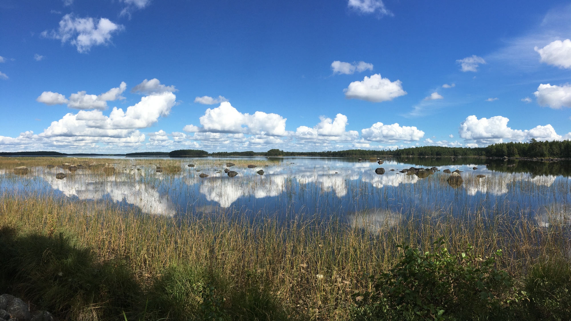 A photo taken at the lake Åsnen in Småland.