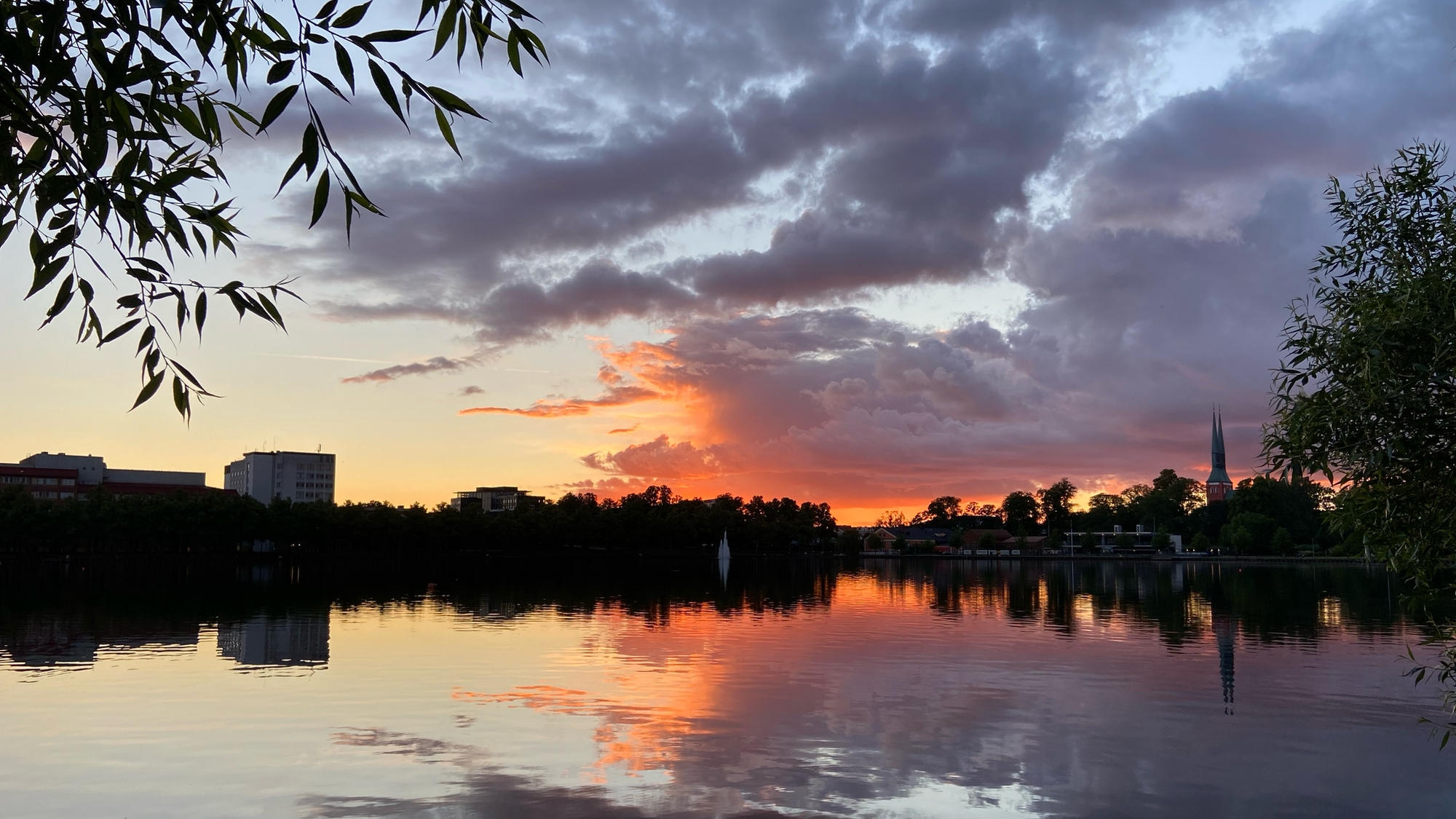 A photo taken at the lake Växjösjön in Växjö.