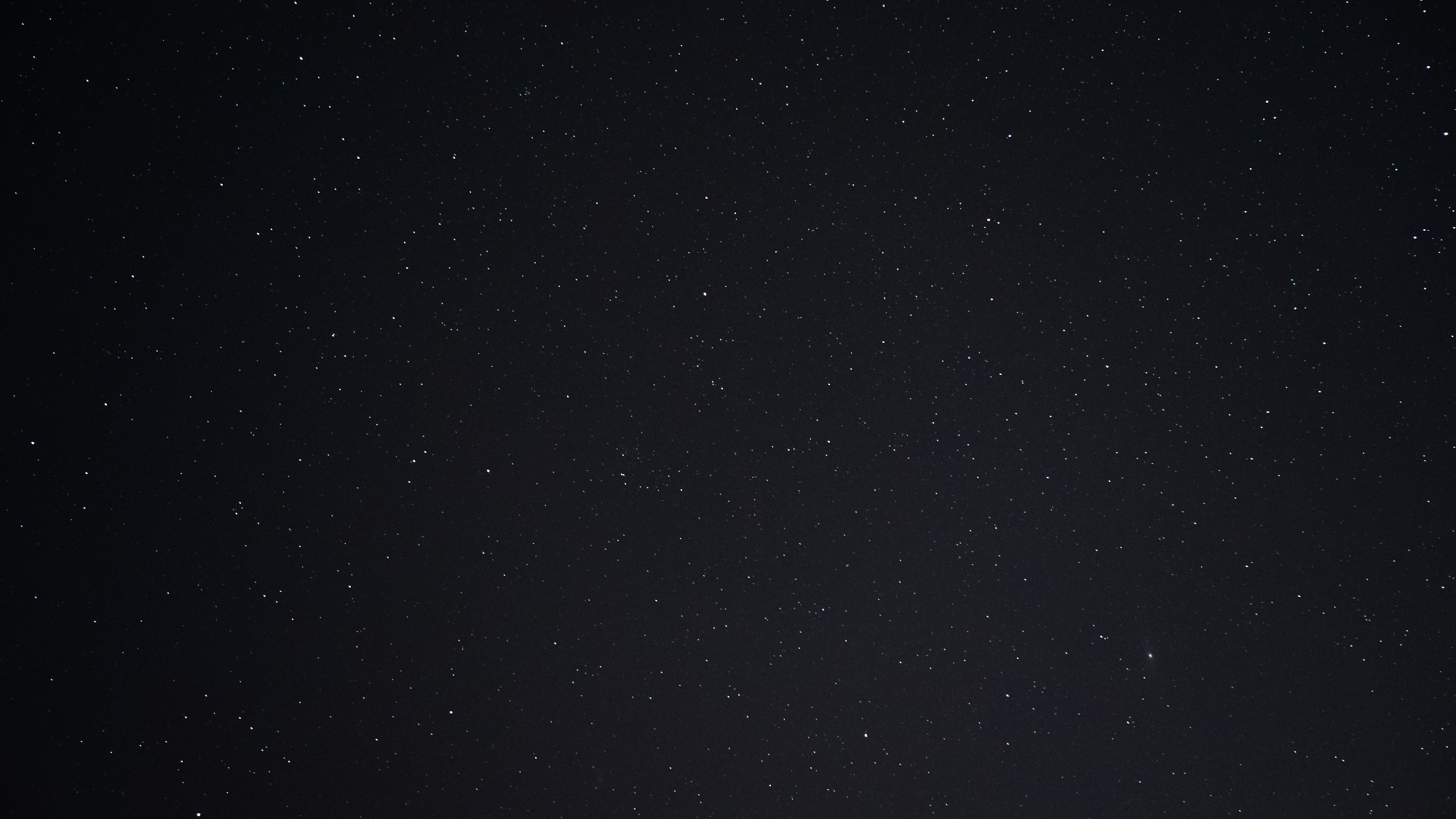 A photo taken of the night sky in Växjö.