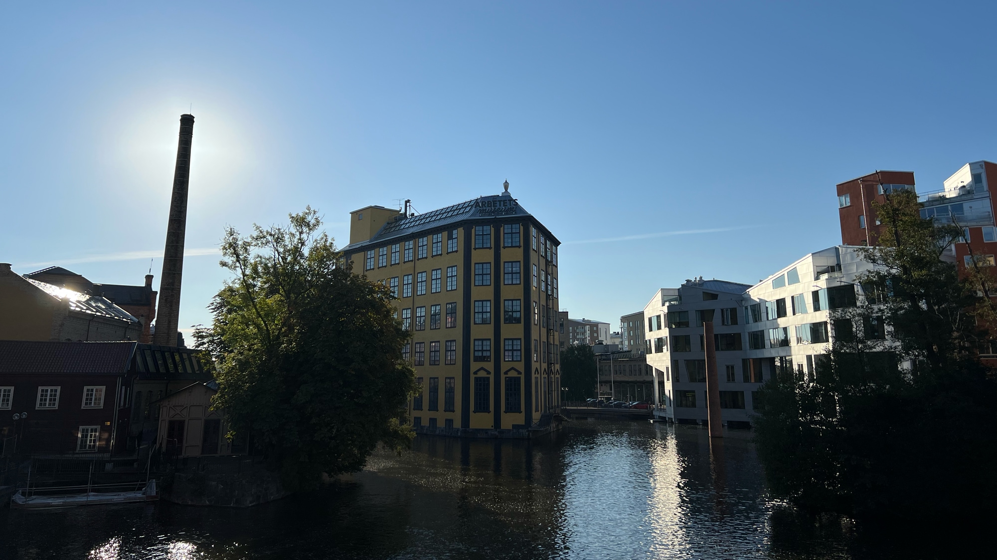 A photo taken of Arbetets Museum in Norrköping.