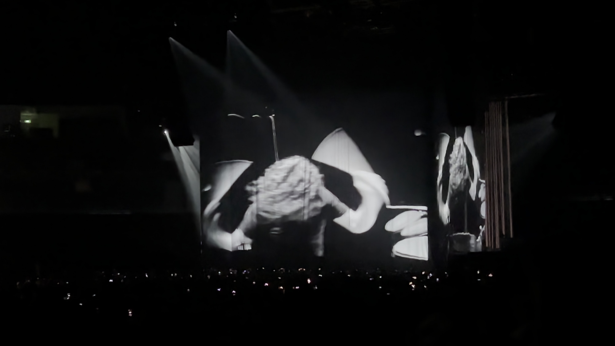 A photo taken at the Nine Inch Nails concert on 2025-07-01 in the Uber Arena in Berlin.