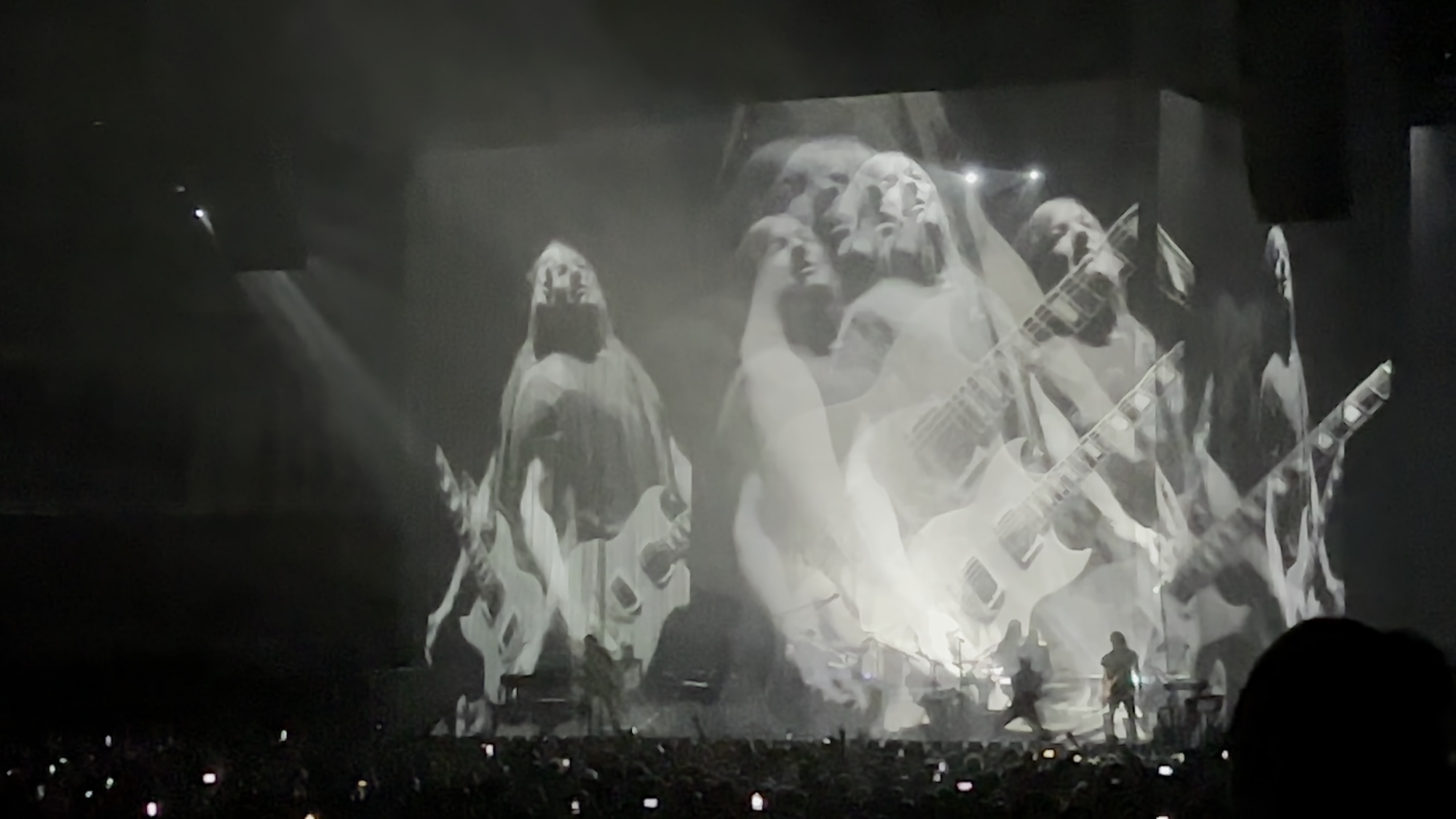 A photo taken at the Nine Inch Nails concert on 2025-07-01 in the Uber Arena in Berlin.