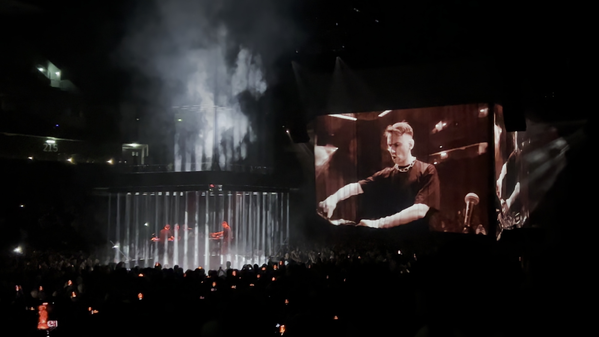 A photo taken at the Nine Inch Nails concert on 2025-07-01 in the Uber Arena in Berlin.