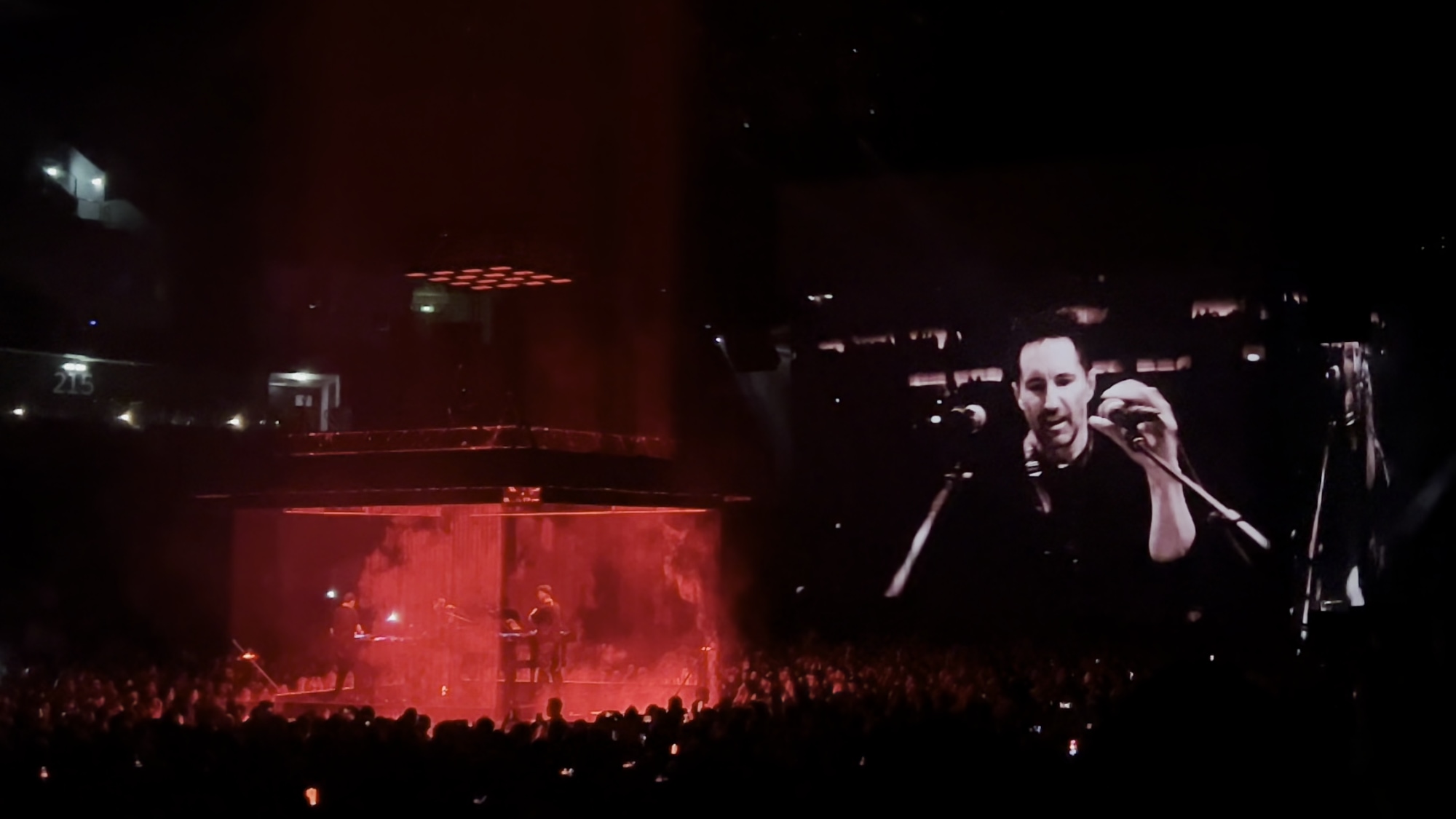 A photo taken at the Nine Inch Nails concert on 2025-07-01 in the Uber Arena in Berlin.